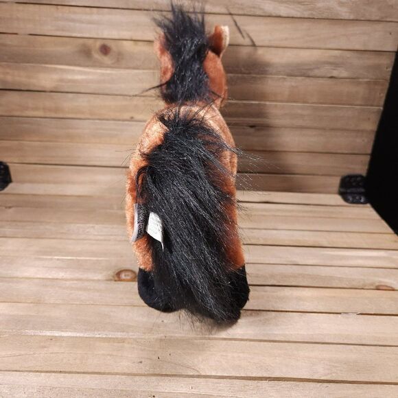 Ganz Webkinz Brown Arabian Horse Stuffed Plush 9" HM101 No Code Toy - Picture 4 of 5